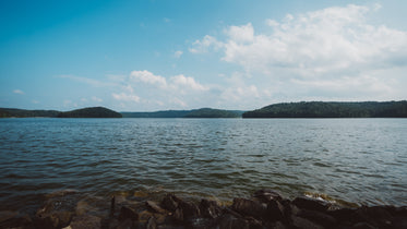 blue natural landscape