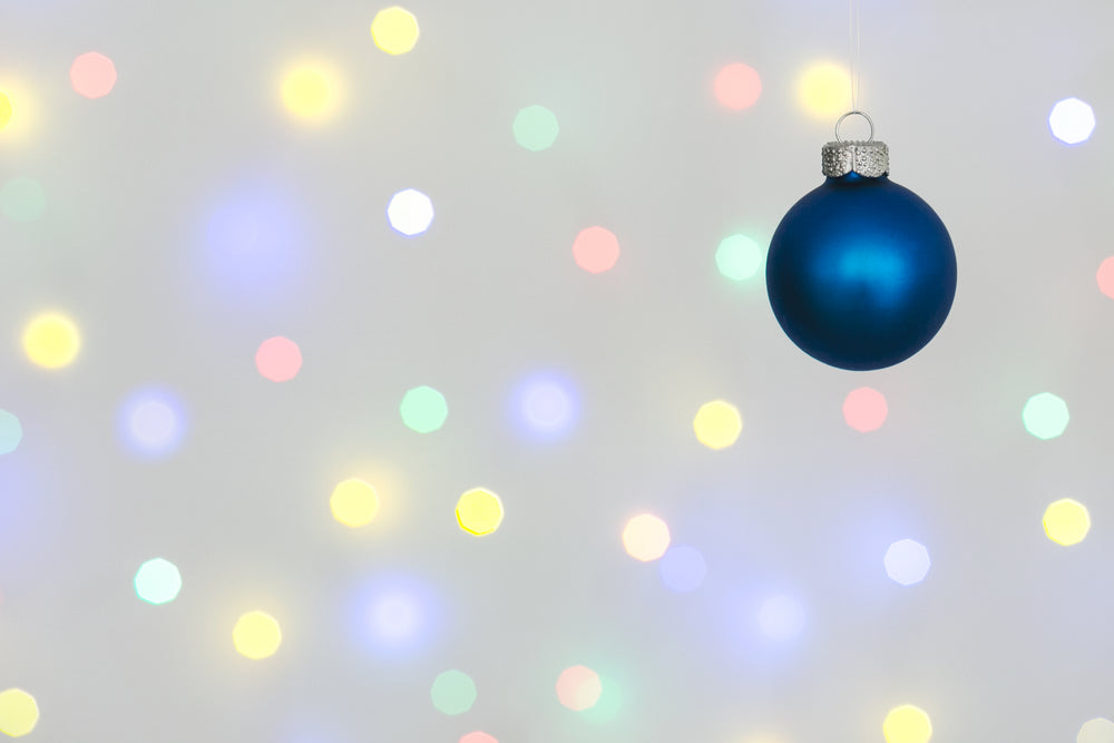 blue ornament & lights