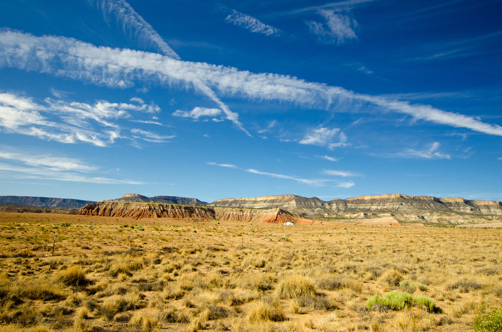 blue sky over desert