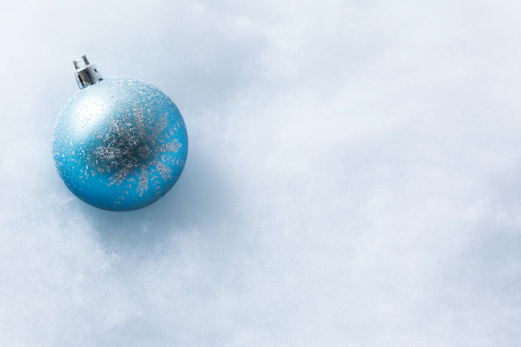 Blue Snowflake Christmas Ornament