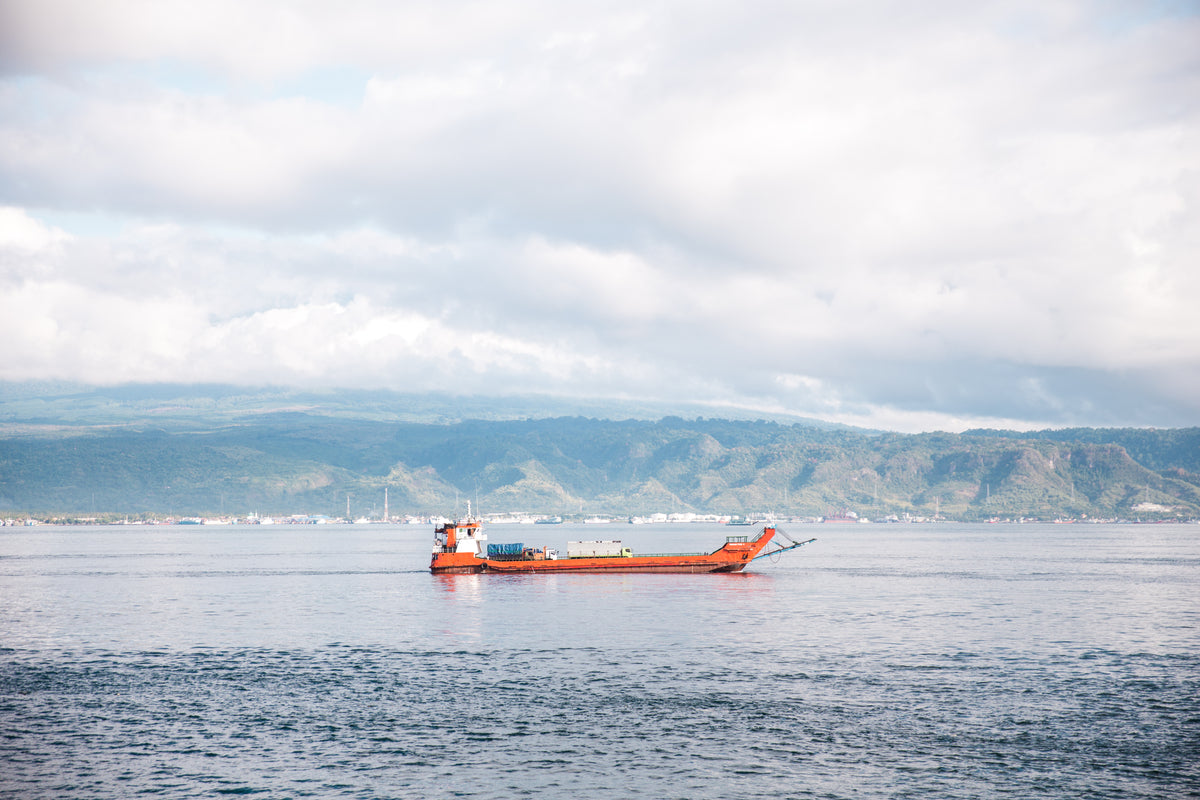 boat in ocean indonesia