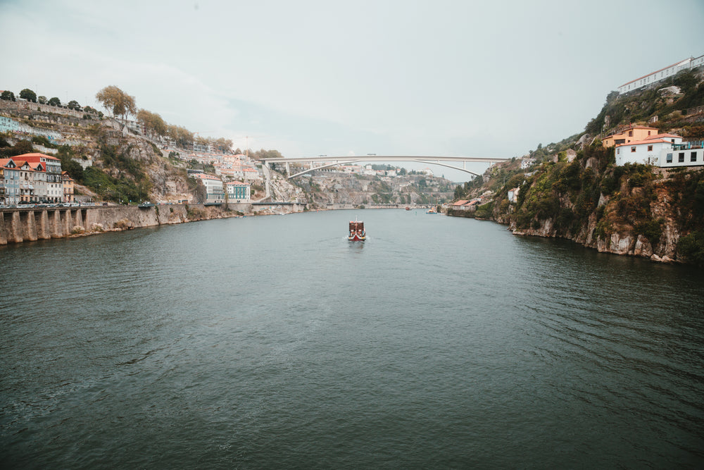 boat on city river