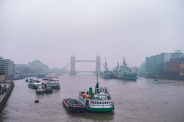 boats on the river thames