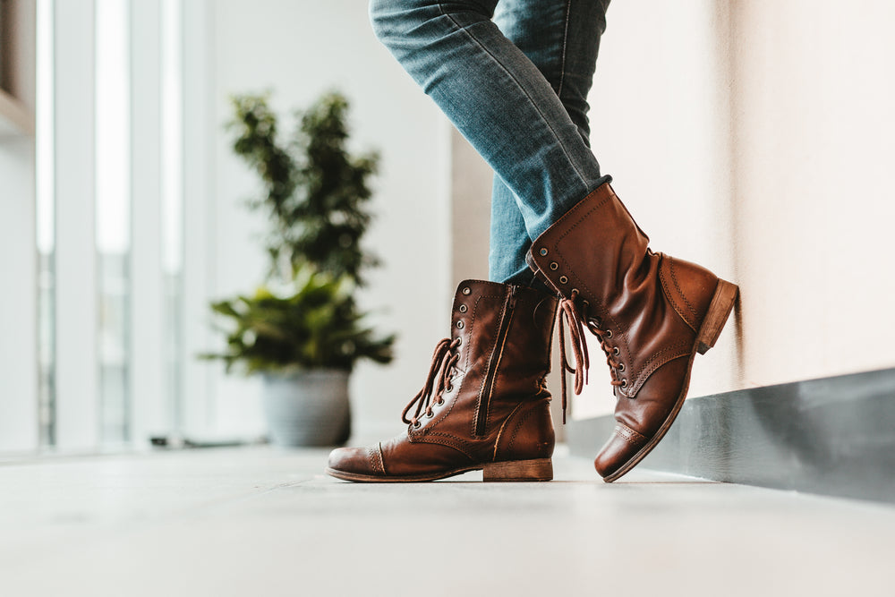 boots against the wall