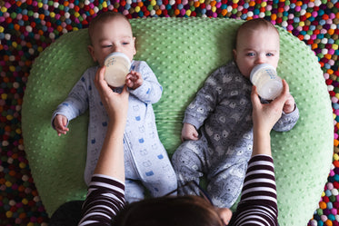 bottle feeding twins