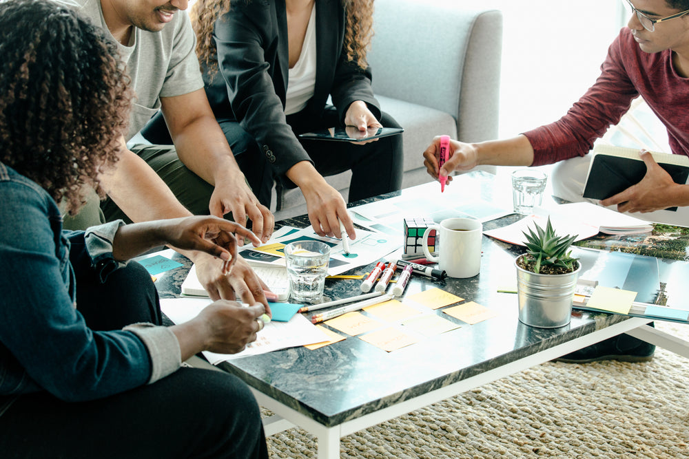 reunião de discussão de ideias