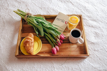 breakfast in bed flowers for mother