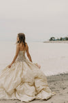 bridal fashion beach photo