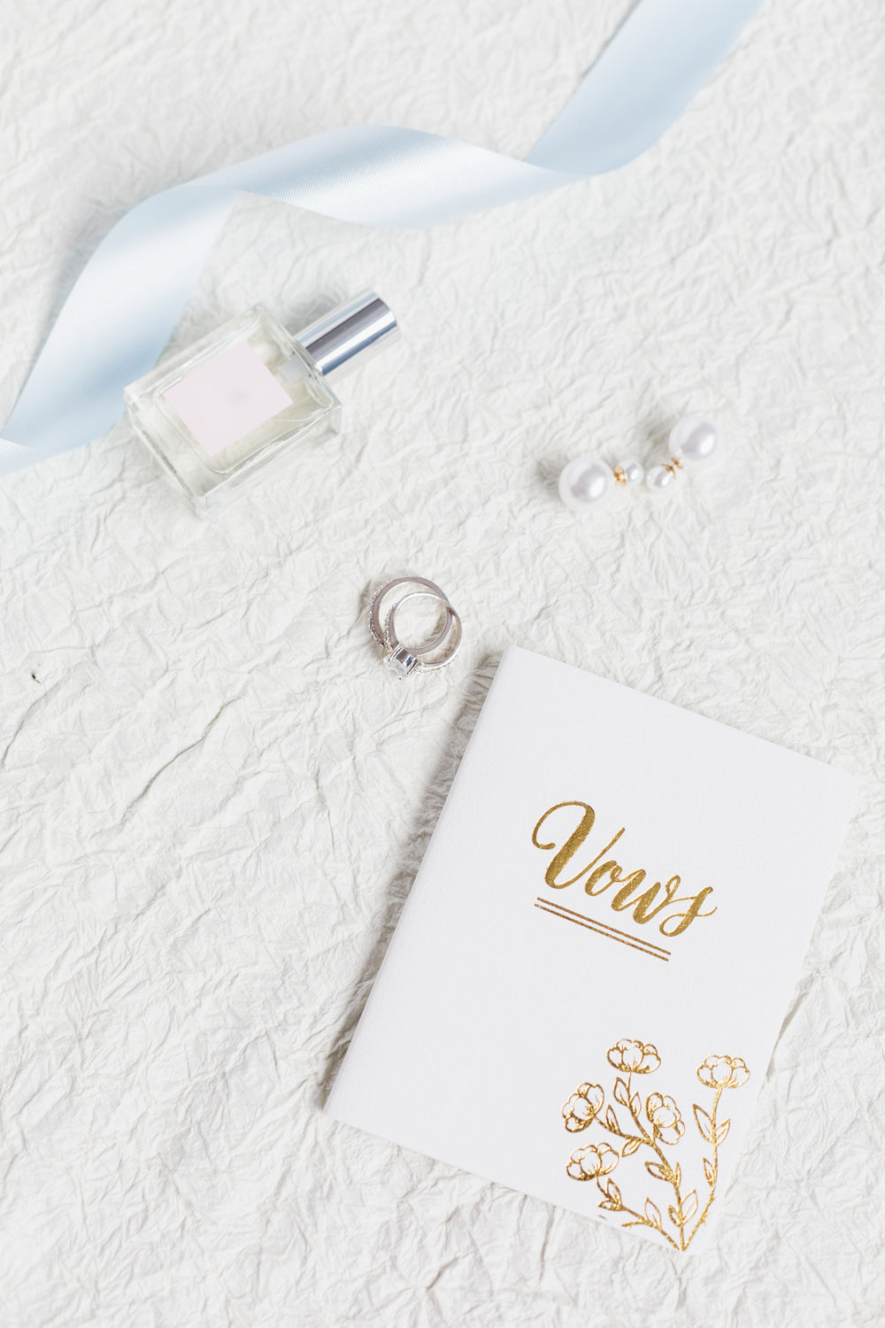 bridal wedding flatlay