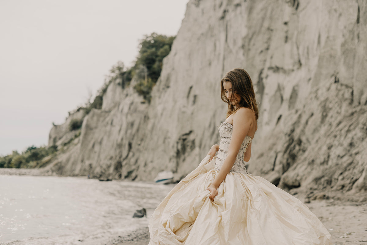 bride in elegant gown