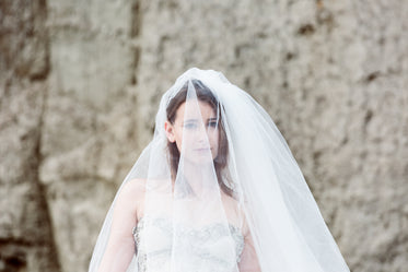 bride under wedding veil