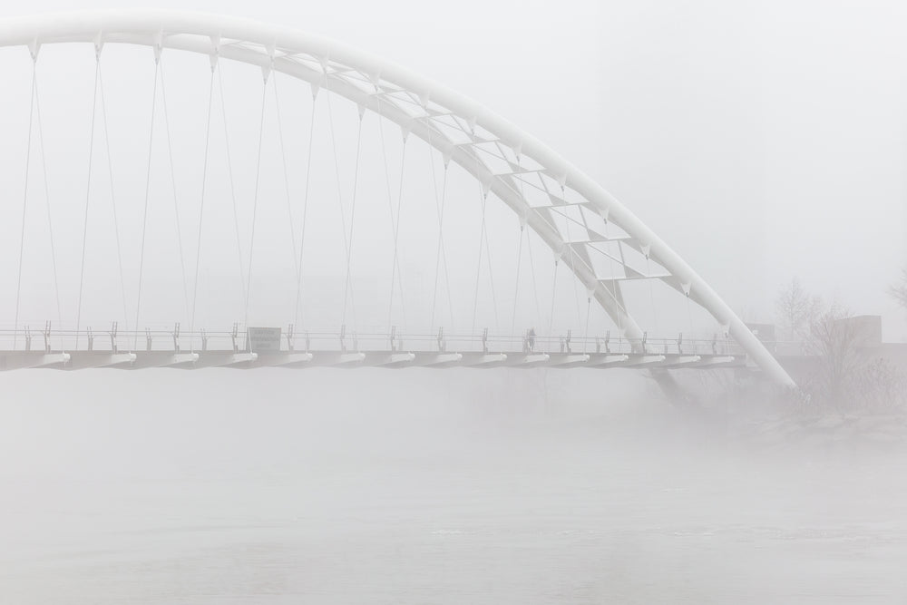 bridge in fog