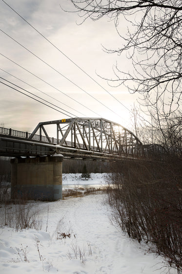 bridge over snow