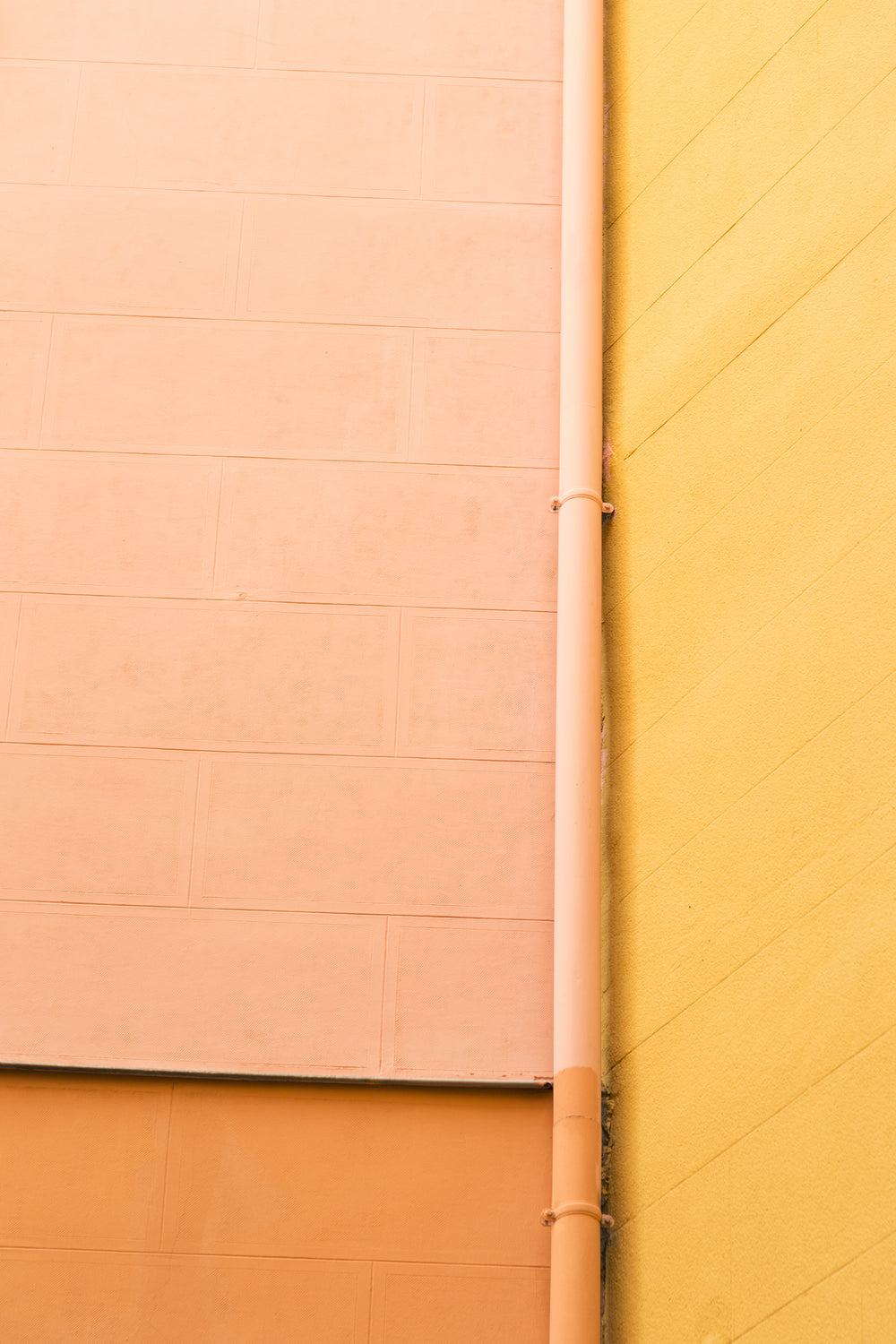 bright colored walls brighten up a street