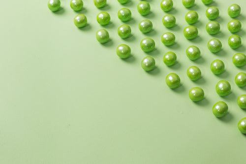 bright green gumball candy background