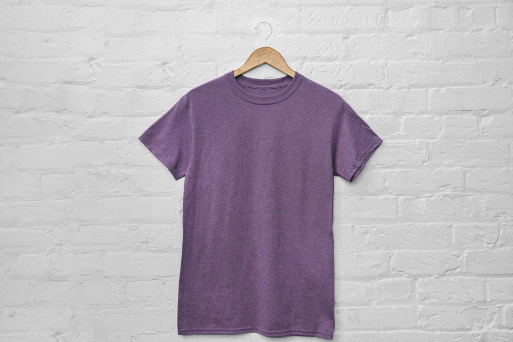 bright purple t-shirt