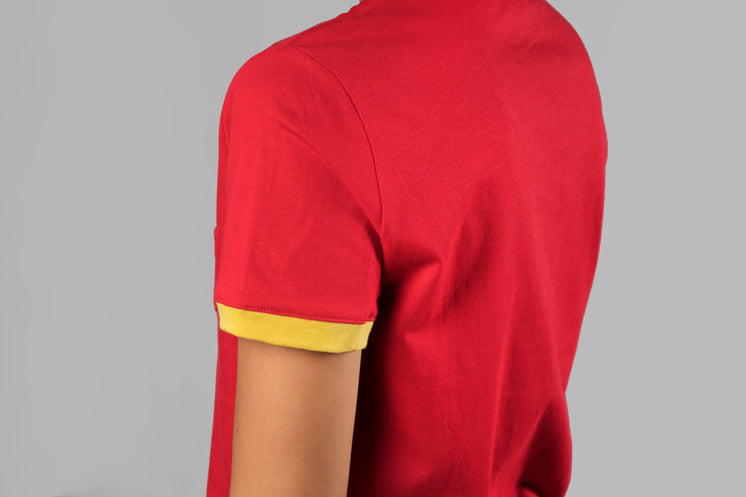 Bright Red T Shirt Shoulder