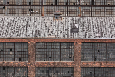 broken panes in an old building