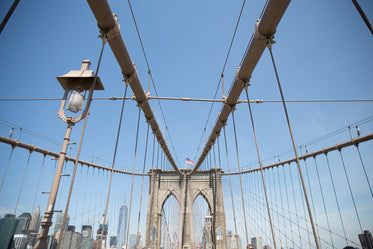 brooklyn bridge looking up