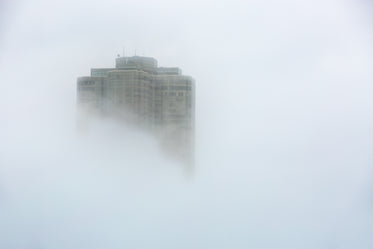 building through the fog