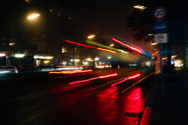 bus speeds in the night