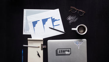 business person desk flatlay