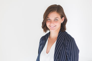 businesswoman smiling in office