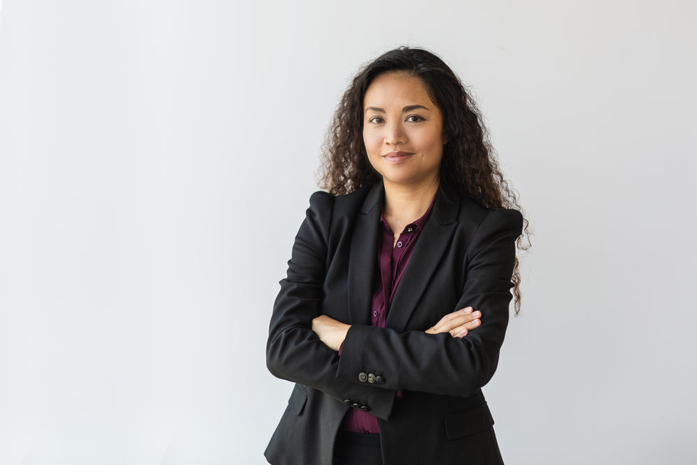 business woman with arms crossed