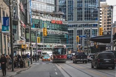 busy city street