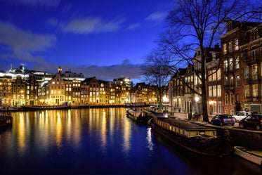 calm water in european city