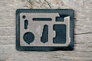 camping travel knife card