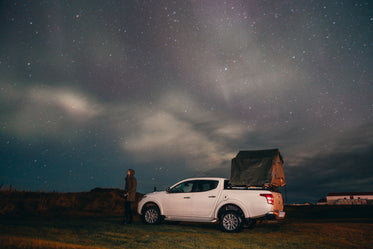 camping under stars & northern lights