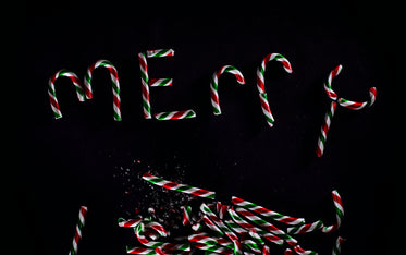 Picture of Candy Canes Spell Merry — Free Stock Photo