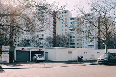 car garages below residential buildings