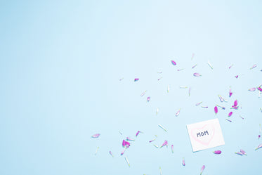 card for mom with petals