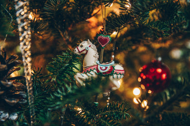 Browse Free HD Images of Carousel Horse Ornament On Tree