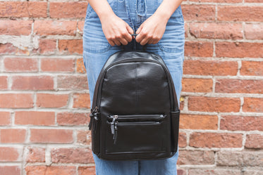 casual black backpack