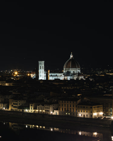 cathedral of santa maria del fiore at night