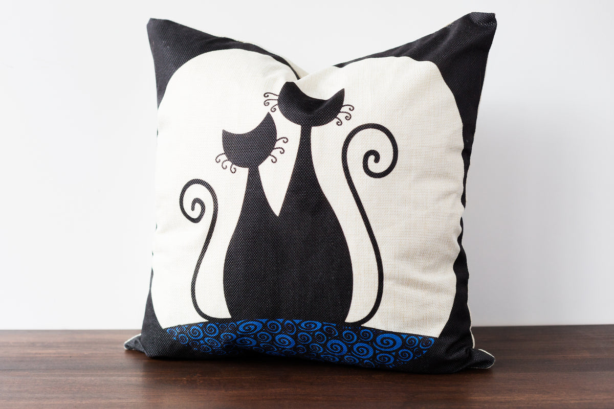 cats decorative pillow