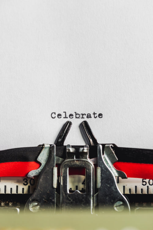 celebration typewriter