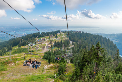 chairlift to mountian top near vancouver