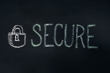 Browse Free HD Images of Chalk Board Secure Sign