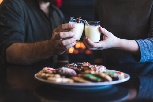 cheers to holiday eggnog