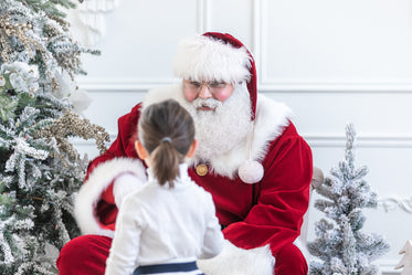 child meets santa