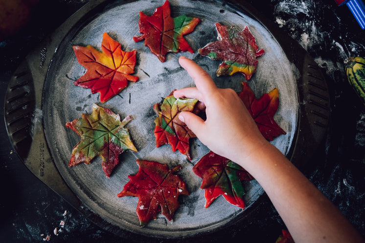 Childs Hand Making Cookies