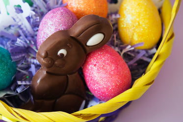 chocolate bunny basket