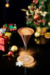 chocolate cocktail in a festive setting