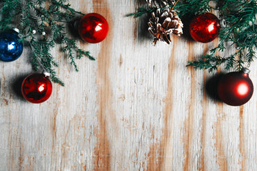 Browse Free HD Images of Christmas Decor On Woodgrain