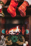 christmas fireplace on tv