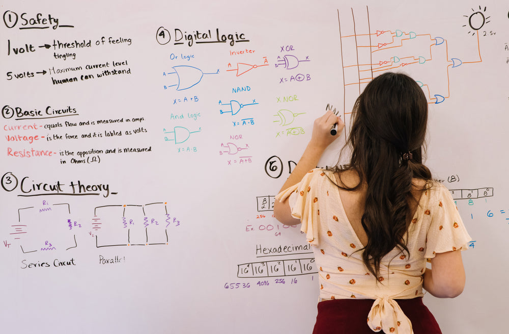 circuits on a whiteboard